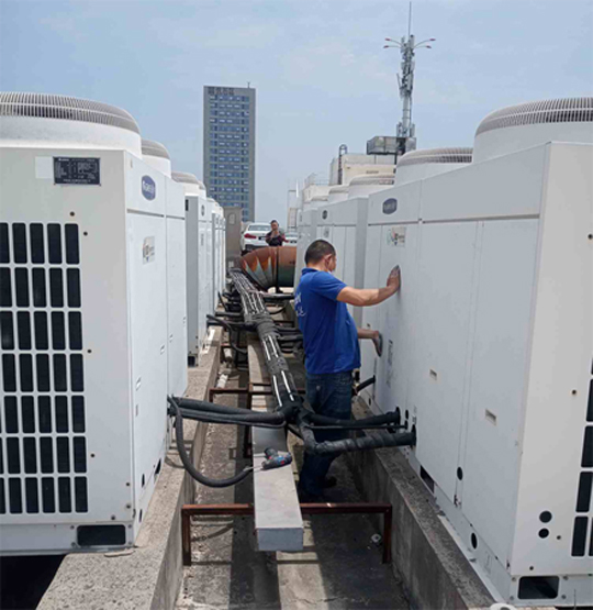 省直辖县中央空调制热和不制冷系统维修方法